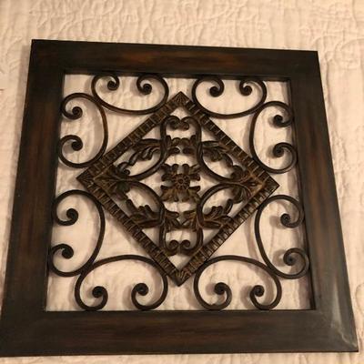 Square cut out wall ornament 
