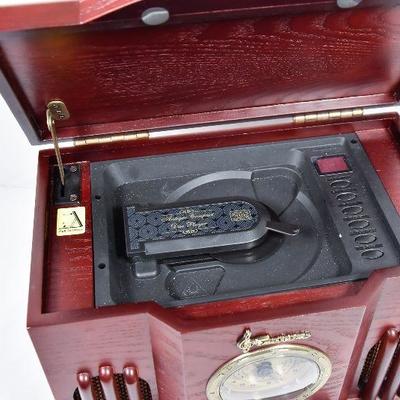 Lot 111: Emerson Antique Style Wood Table Top CD Player Am FM Radio ...