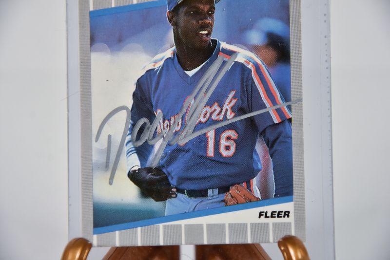 Lot 305 Signed Dwight Gooden Baseball Card