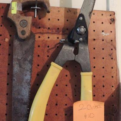 Tools - Lot of 2:  Hedge Trimmer and Saw