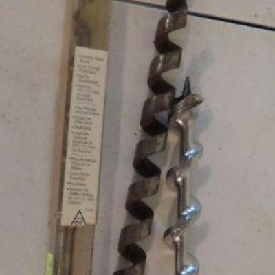 Tools: Lot of 3 Long Auger Drill Bits