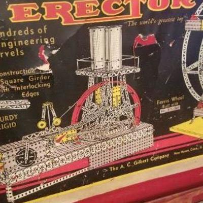 #18 Vintage Erector Ferris wheel set