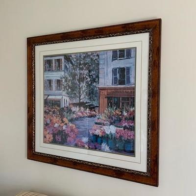French Flower Shop Framed Print $150