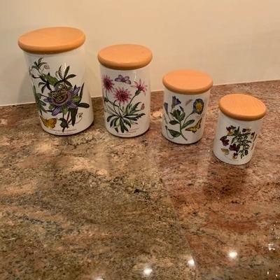 Set of Portmeirion Canisters $75 