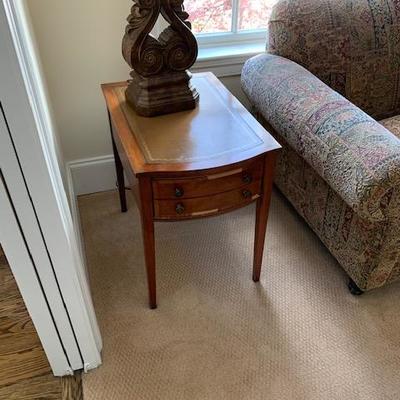 Leather Top Side Table $75 as is