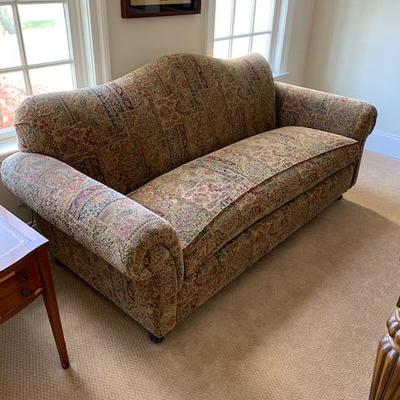 Apartment Size Camelback Sofa $225