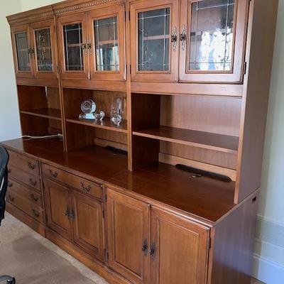 3 Seperate Pieces (Tops come off) Credenza/Bookcase/Cabinet $235