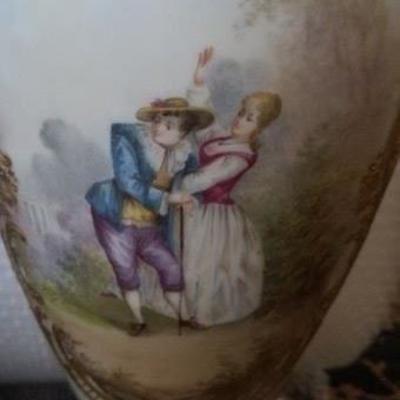 #1 Dresden meissen antique 24 inch vase