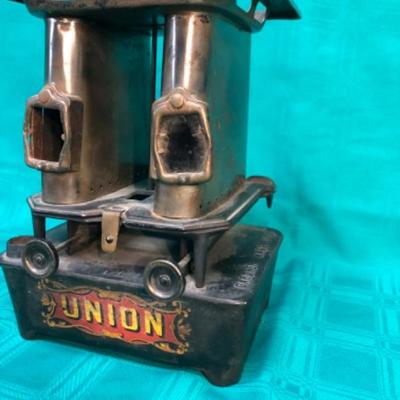 Vintage Cast Union Table Top Dual Burner Stove Heater