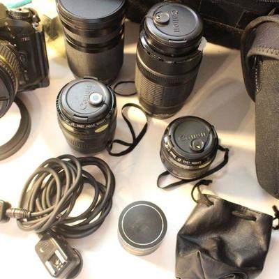 P 23-Nikon Camera D7100 w/ Lot Lens-Canon 200m  70-210 mm  Tameron 18-270mm  Tiffen 77mm UV Protector