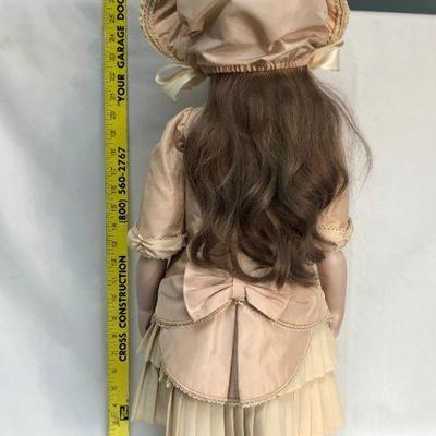 Porcelain Composite Doll in Victorian-style clothing