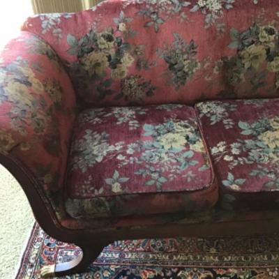 L-104 Antique Duncan Phyfe style sofa