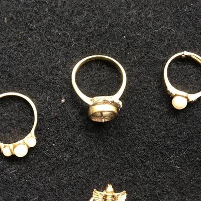 Mixed 14k Gold Jewelry Lot 13 grams