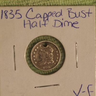 1835 Caped Bust Half Dime