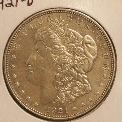 1921 D Morgan Silver Dollar