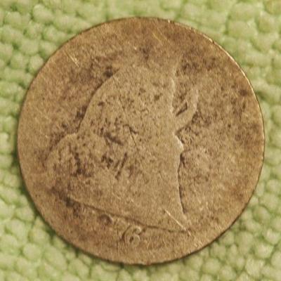 1876 Seated Liberty Dime