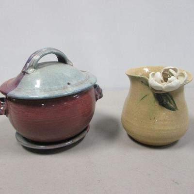 Lot 143 - Handmade Pottery Vase & Bowl