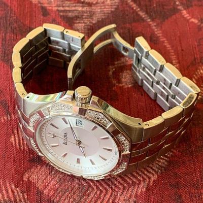 LOT 2 Bulova Men's Wrist Watch 96E106