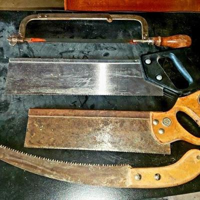 #86 Hand saw lot of 4