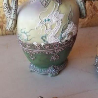 #103 Japanese Dragon vase