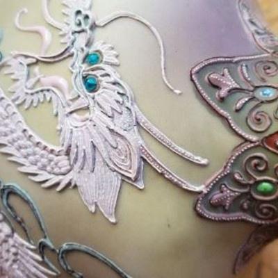 #103 Japanese Dragon vase