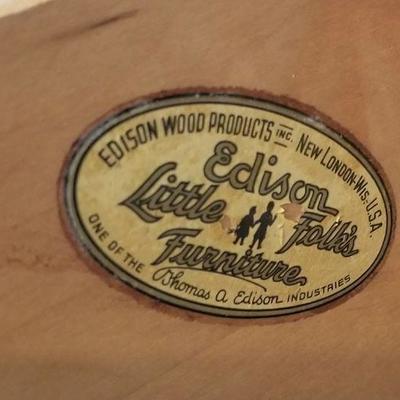 Lot #4  Vintage Edison Little Folks Chest of Drawers