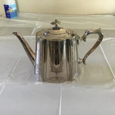 L-124 Silver plate teapot