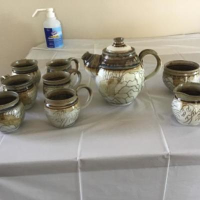 L-126 Handmade pottery Tea set