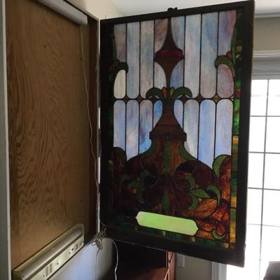 L-134 Antique Stainglass window