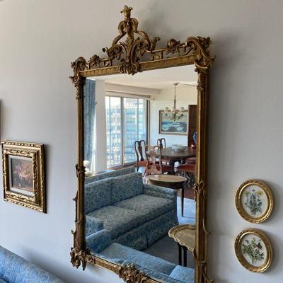 CHINOISERIE GOLD LEAF MIRROR