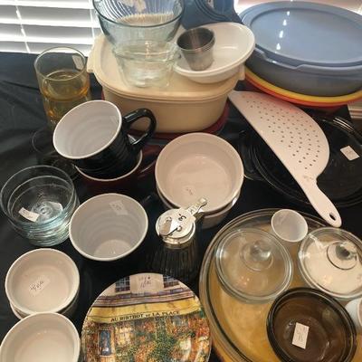 Large assortment of kitchen items. 