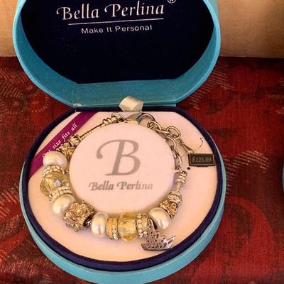 LOT 16  Five Bella Perlina bead charm bracelets 