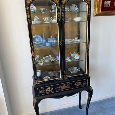 CHINOISERIE STYLE CURIO CABINET