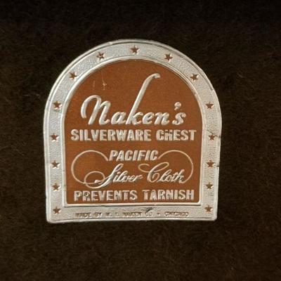 Lot #20  Vintage Naken's Silverware Chest