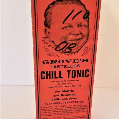 Lot #28  Early 20th Century Patent Medicine - Grove's Testless Chill Tonic