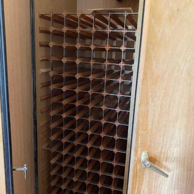 Commercial wine cooler holds about 500 bottles 