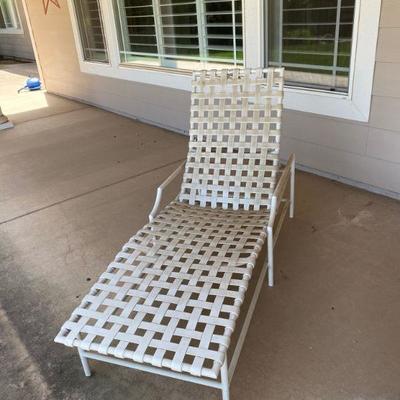 White Patio Lounge chair 