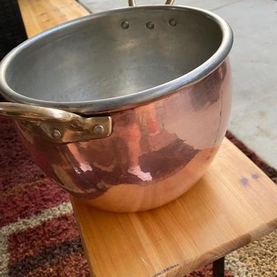 Ruffoni Historia Round Copper Stock Pot 8 qt 