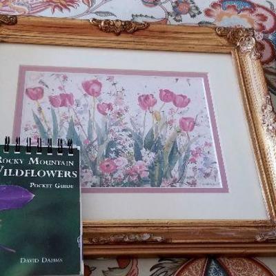 #106 Flower print and book 