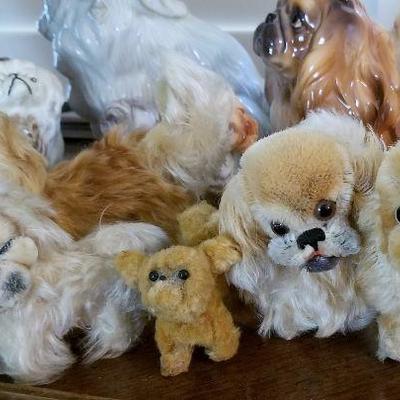 #114 Lot of Steiff small dogs  