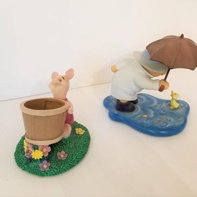Lot #33  Pair of Disney Winnie the Pooh and Piglet Figurines