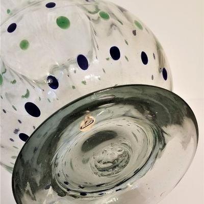 Lot #38  Hand Blown Vase - Studio Glass