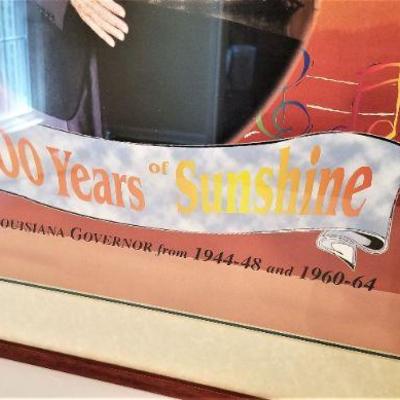 Lot #40  Framed Governor Jimmy Davis Centennial Poster