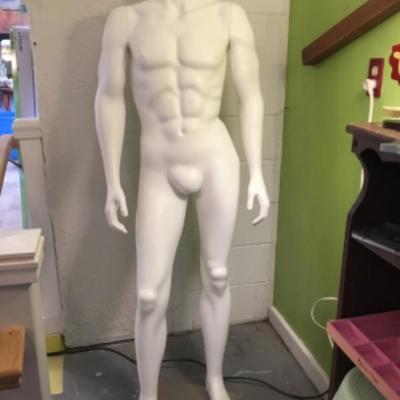 Male mannequin with magnetic arms on stand lot 1136
