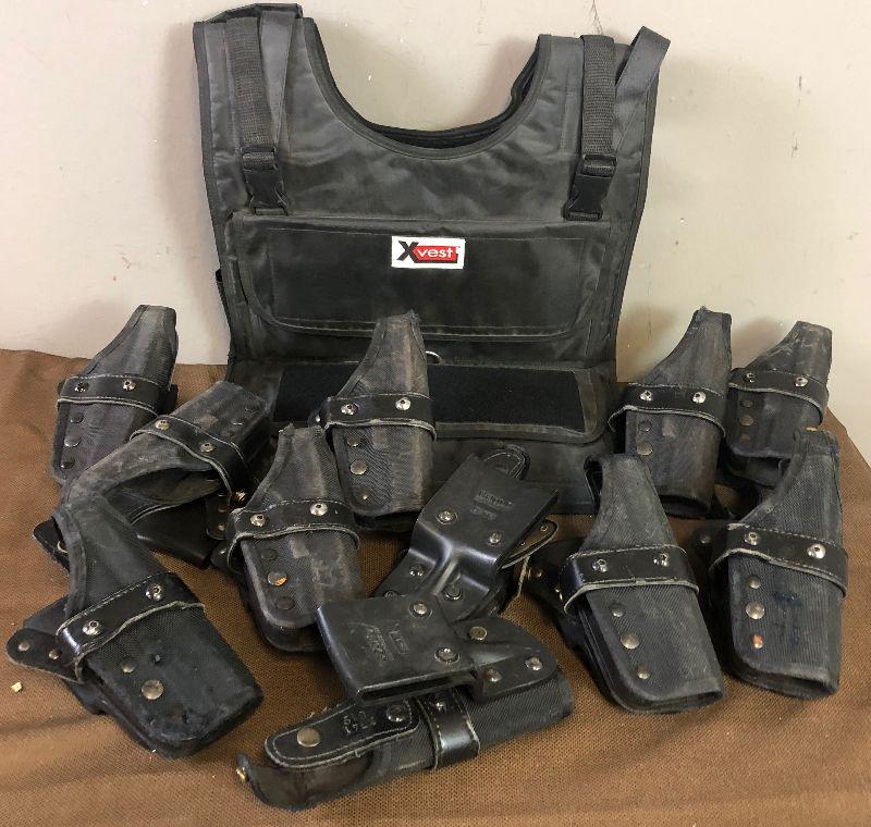 Lot 120 Police Holsters and Bullet Proof Vest