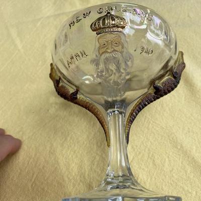 1910 New Orleans Mardi Gras Shriners Convention Alligator Champagne Cup