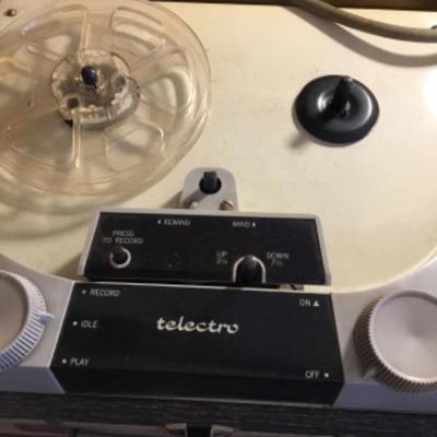 Telectro reel to reel (Powers up) lot 1186 