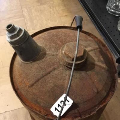 Vintage gas can lot 1191
