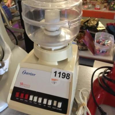 Osterizer blender with chopper top- lot 1198