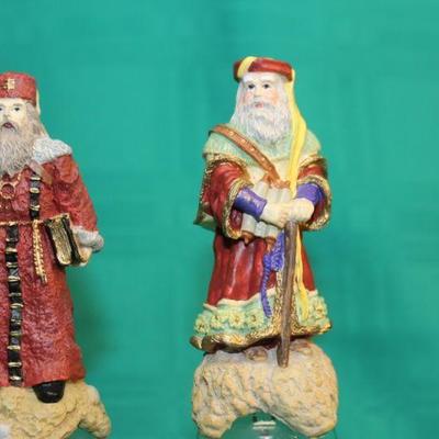 Set of 5 Santa Claus Holiday Bells